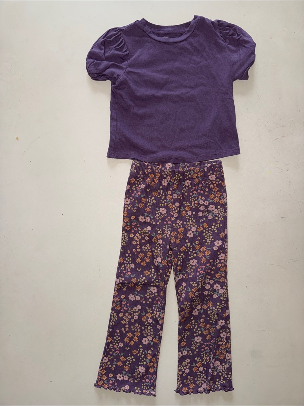 Purple Floral Kids Set - Tucker and Tate